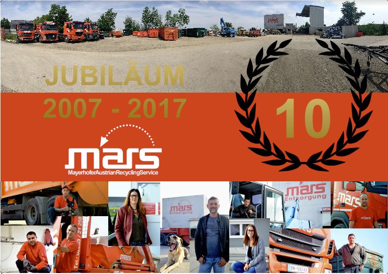Mars 10 Jahre Jubiläum